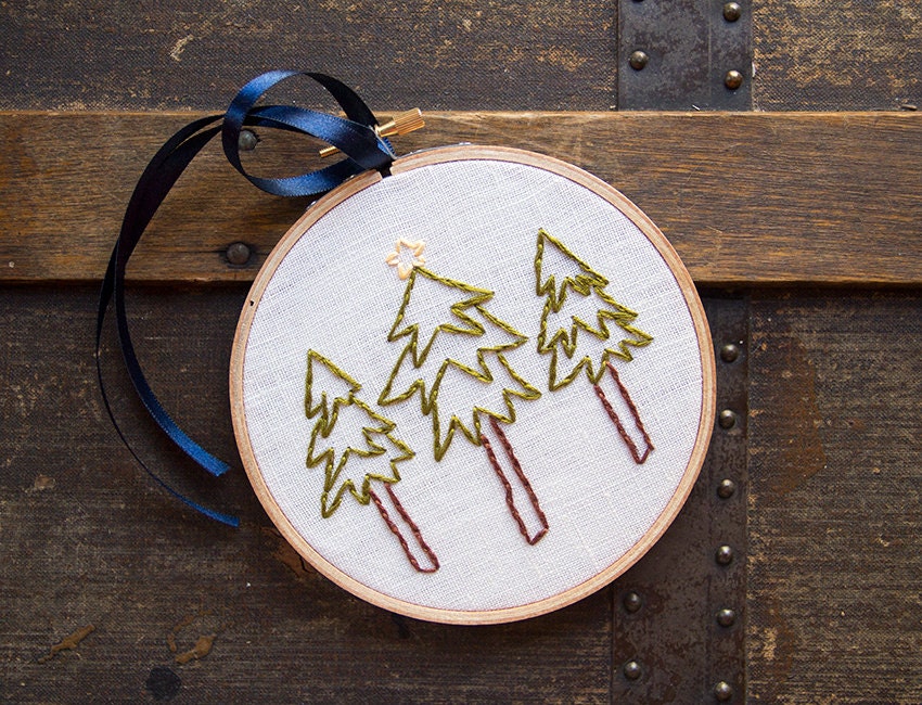 Christmas Decoration Christmas Tree Embroidery Wall Art