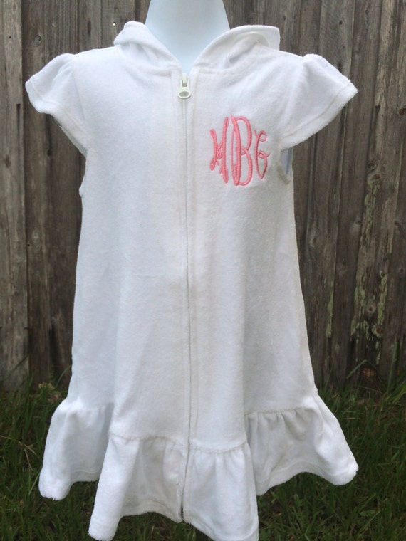 Personalized Toddler or Girl Bathing Suit Cover up Bathing