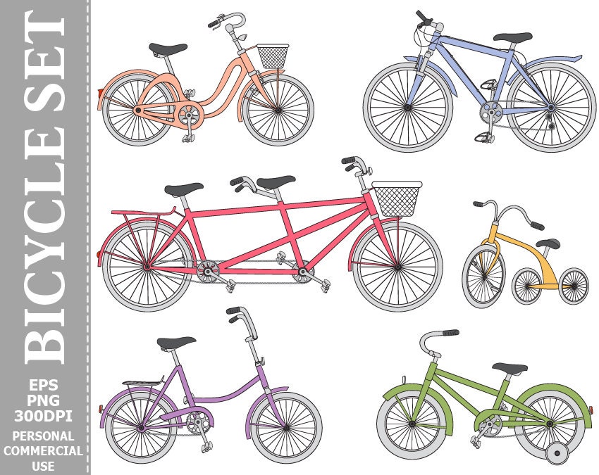 bicycle built for two clipart - photo #20
