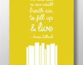 Items similar to Annie Dillard Quote- 8x10 DIGITAL DOWNLOAD on Etsy