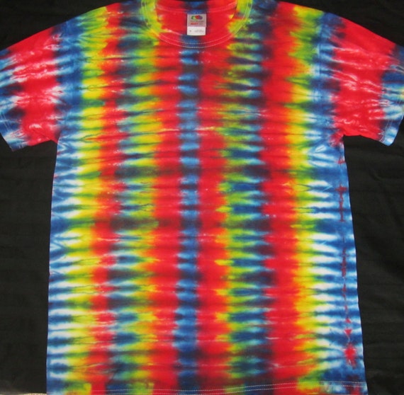 Blue/Red/Yellow Horizontal Tie Dye by crazeetees on Etsy