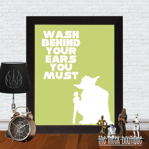 INSTANT Download Star Wars Bathroom Art Set Of Four