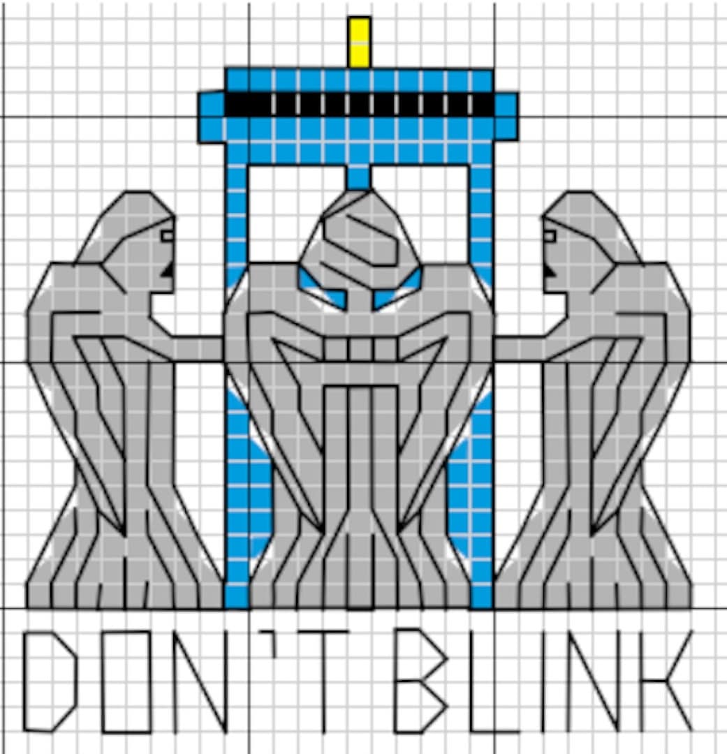 Download Doctor Who Blink Cross Stitch Pattern