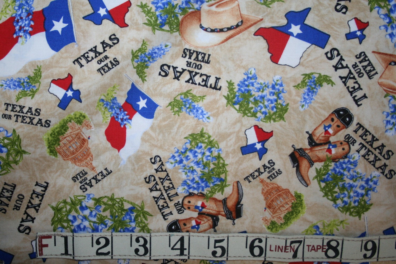 Texas Our Texas quilt fabric Sara Khammash for by