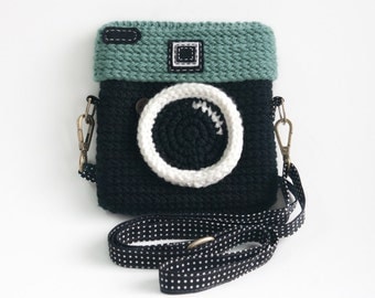 Lomo-Kamera Tasche hakeln / Pastell Mint Farbe von ...