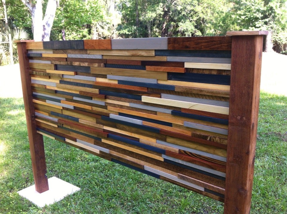 Reclaimed Wood Free Standing Headboard Queen by jenssimpledimensions Etsy