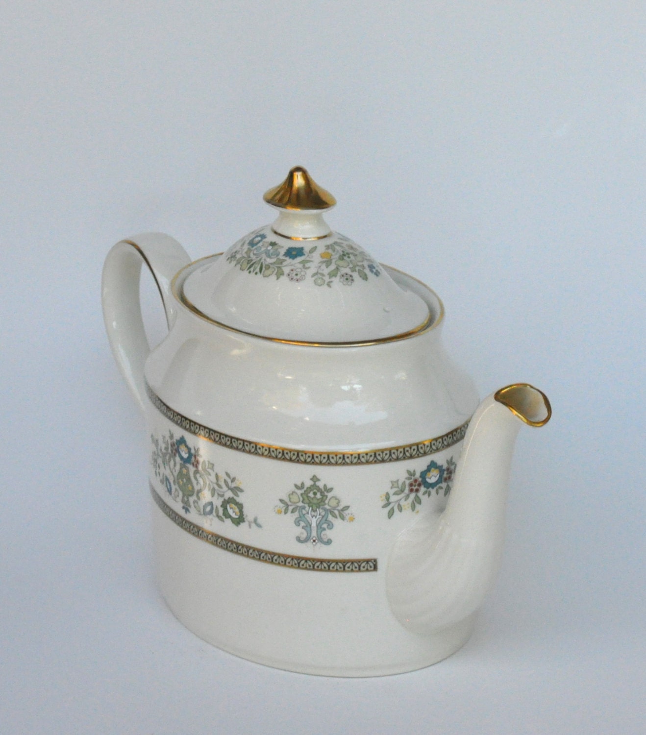 Minton Bone China Teapot Henley Pattern by dishinit on Etsy