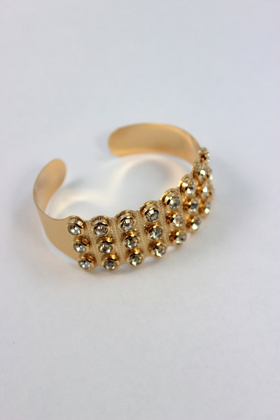 Gold Filled Cuff Bracelet Women Girls by divinitycollection