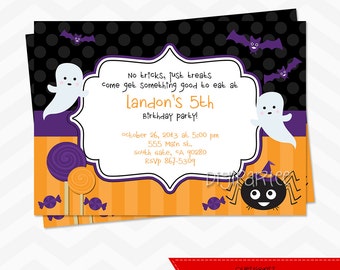 Halloween Birthday Invitation