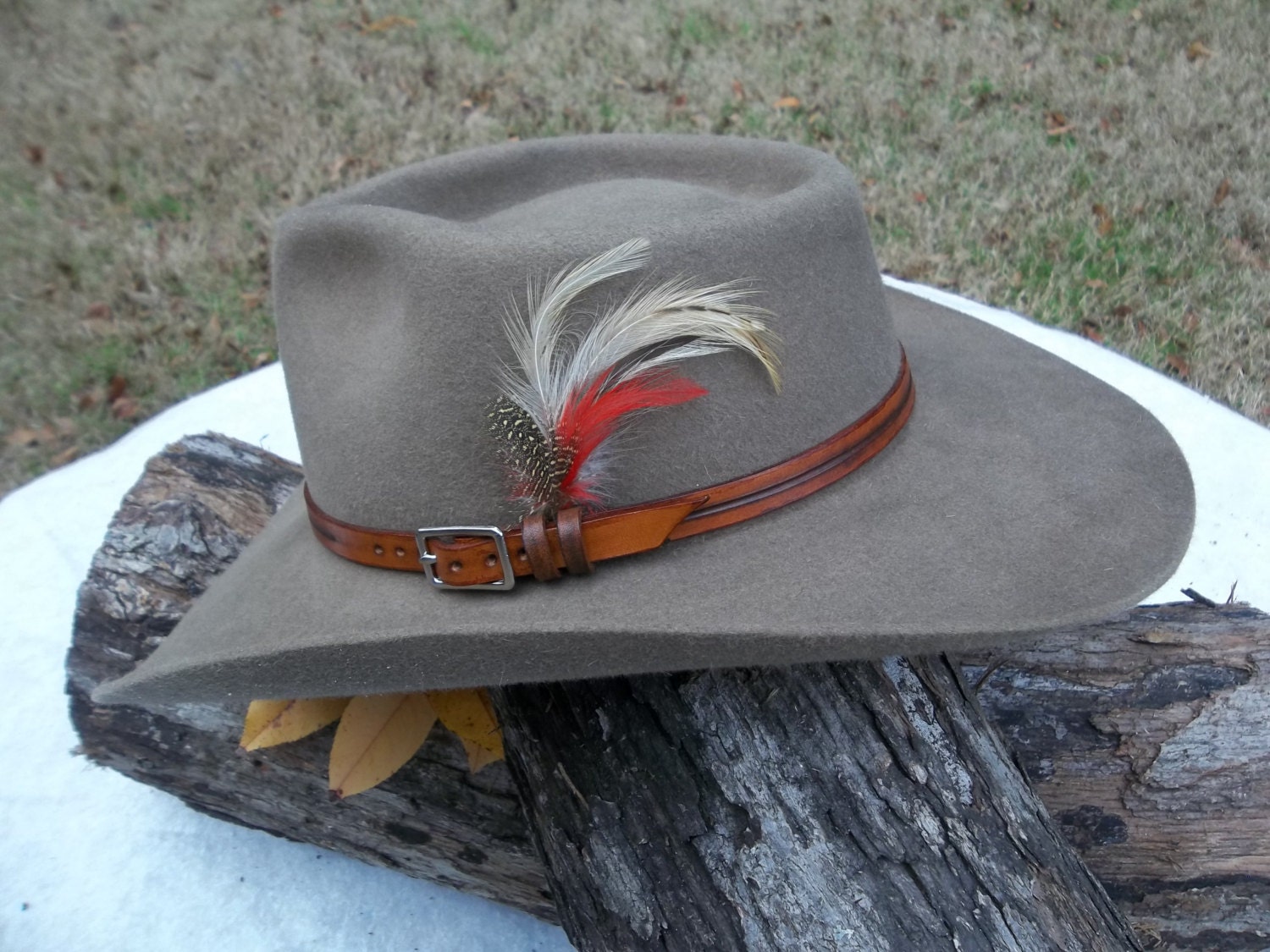 Hand Tooled Leather Hat Bands