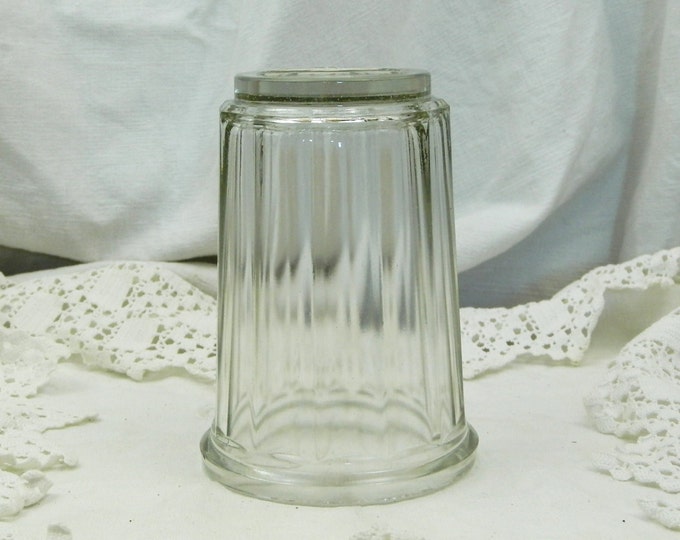 Antique French Thick Glass Heavy Jam Jar / French Kitchen / French Country Decor / Vintage Tableware / Kitchen / France / Retro Home