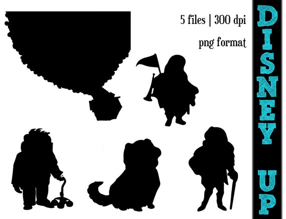 Download Items similar to DISNEY's UP Silhouettes // Carl, Charles ...