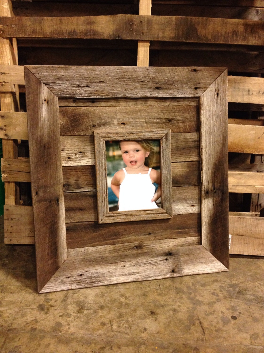 Natural 8x10 Barn Wood Picture Frame By Jmacdesignsframes On Etsy