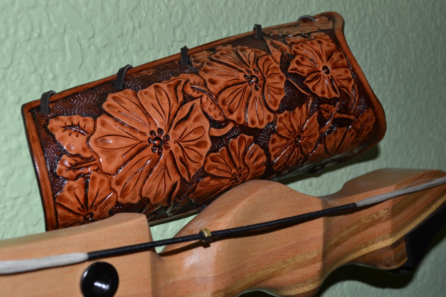 Custom Leather Arm Guard in Style 2 by NelsonNicknacks on Etsy
