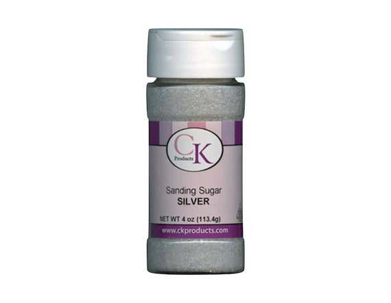 Silver Sanding Sugar - Cake Cookies Cupcake Sprinkles - Baking Candy Making Party Supplies Il_570xn