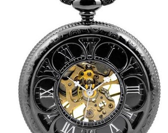 Pocket Watch Pendant Mechanical Pocket Watch Pendant groomsmen gift Sunflower Pocket Watch 800-060