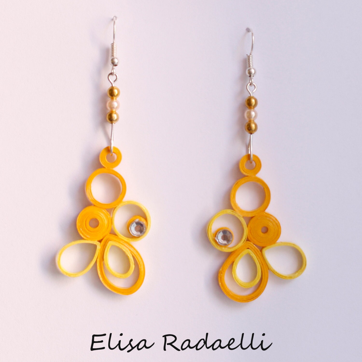 Paper Quilled Earrings by ElysianMeraki on Etsy