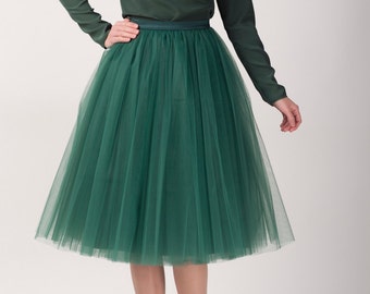 Green Tulle Skirt 84
