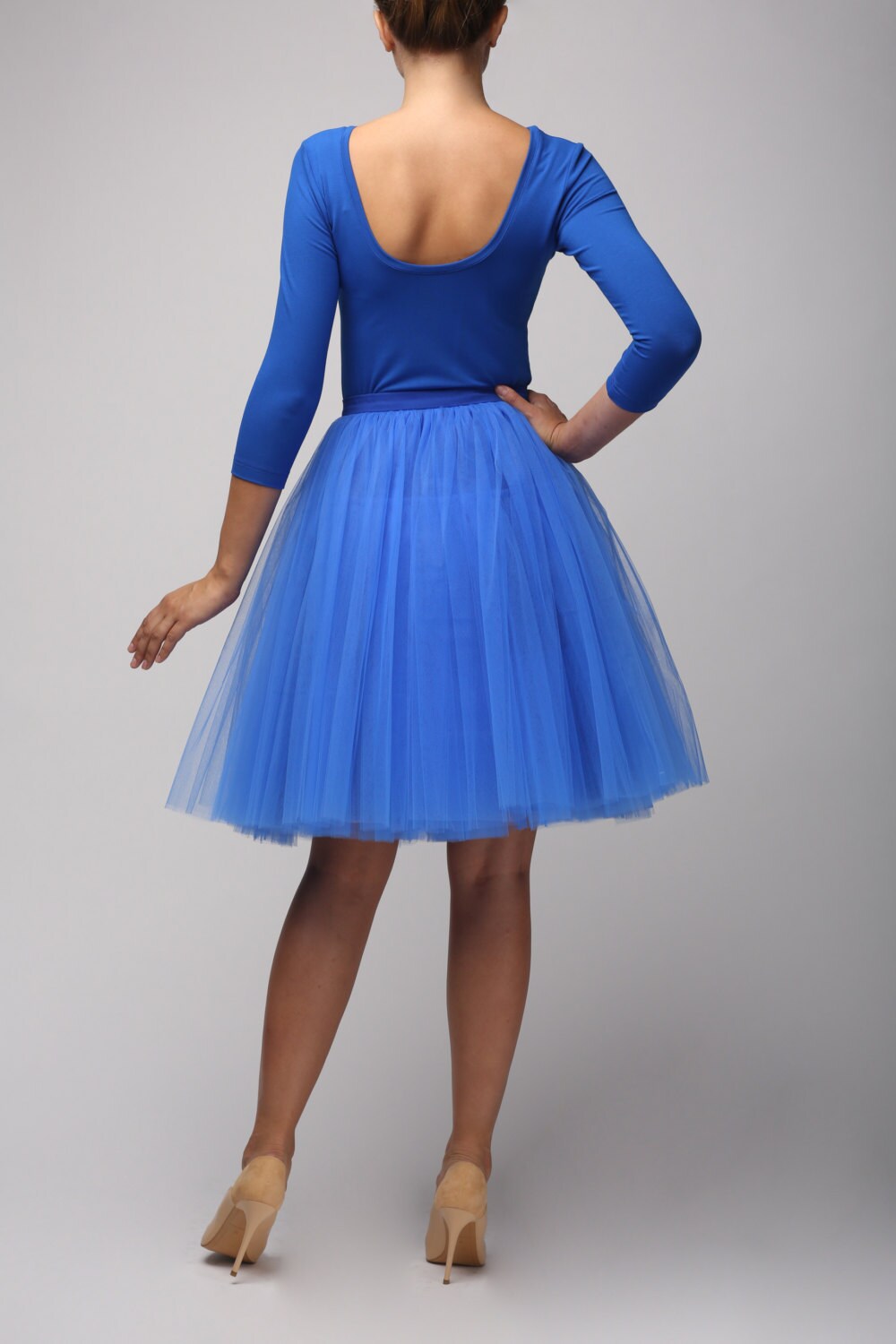 Sapphire tulle skirt Handmade tutu skirt High quality skirt