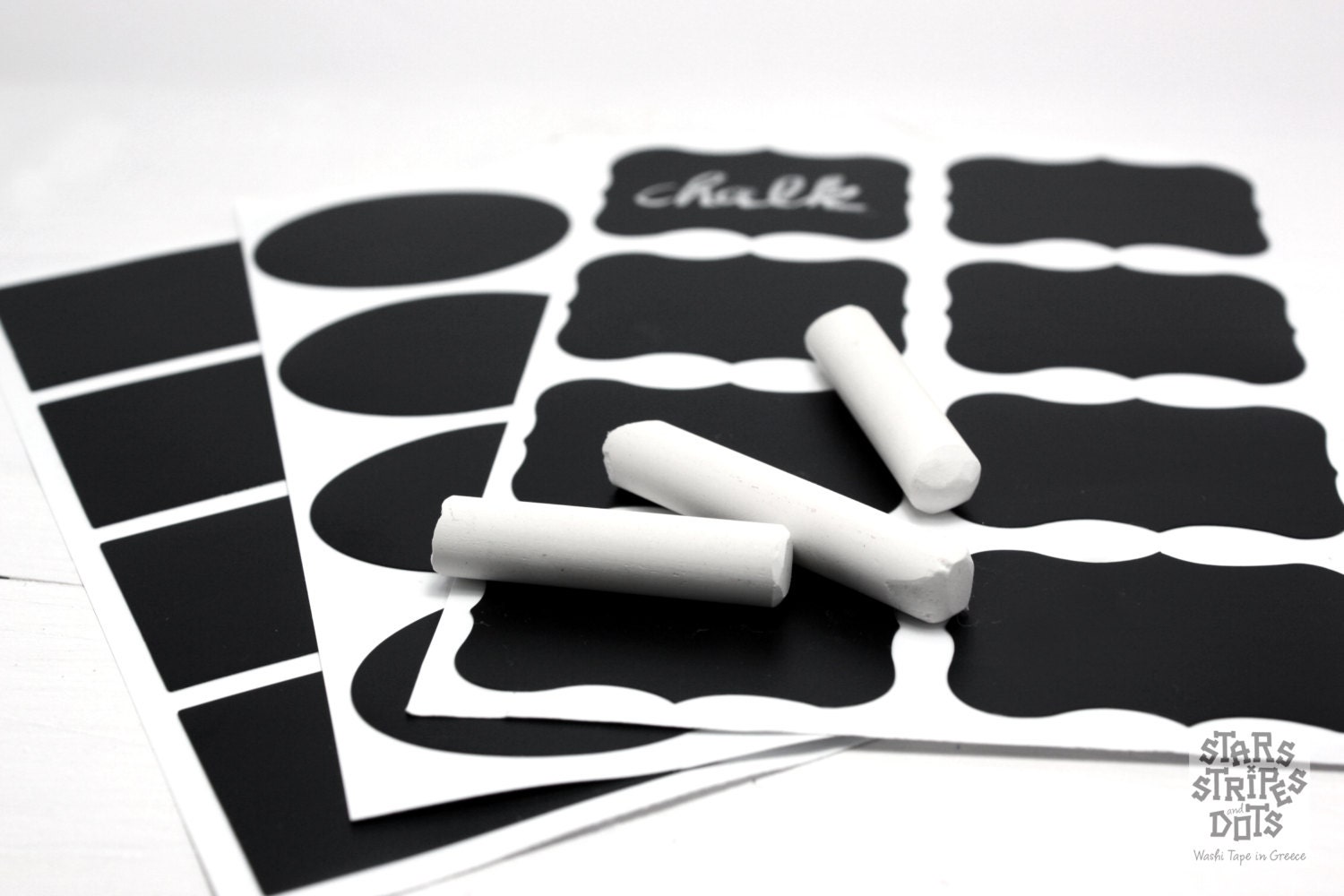 Chalkboard labels blackboard label 8 pieces by StarsStripesAndDots