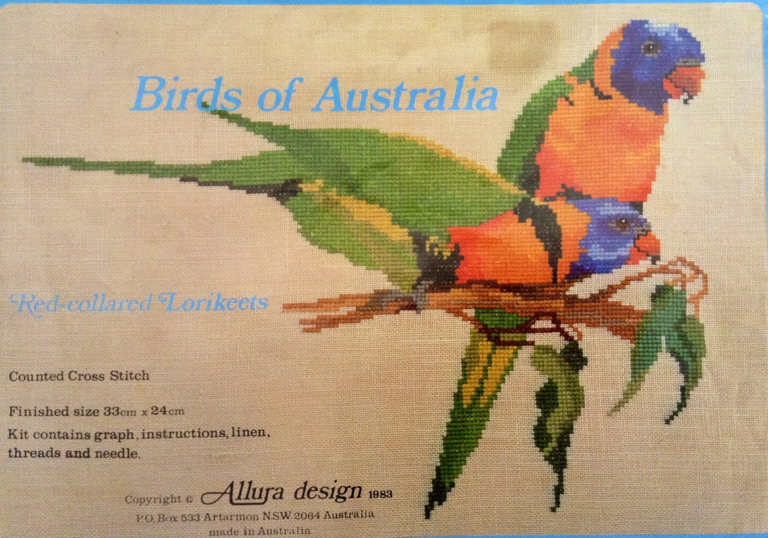 Cross Stitching Kit Birds of Australia by Allura by TucsonTiques