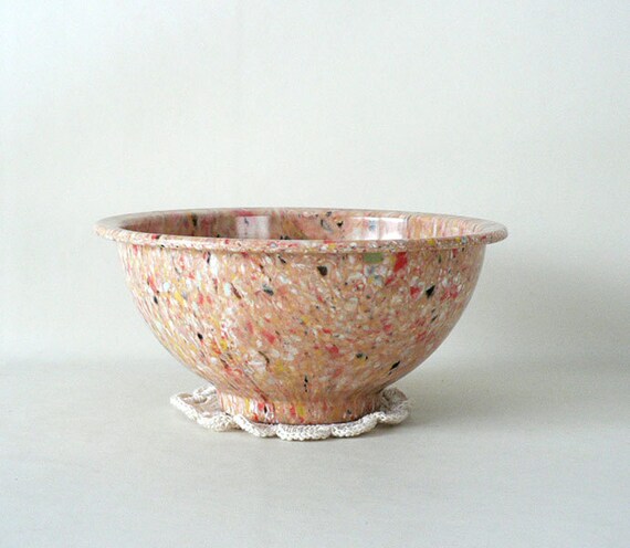 Vintage Texas Ware Small Confetti Spatter Mixing Bowl by LongSince