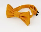 Wedding bow tie Mustard Yellow