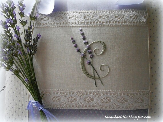 alfabeto completo con lavanda