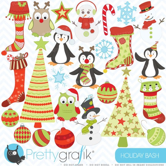 80% OFF SALE holiday christmas clipart, commercial use, vector graphics, digital clip art, digital images - CL403 Il_570xn