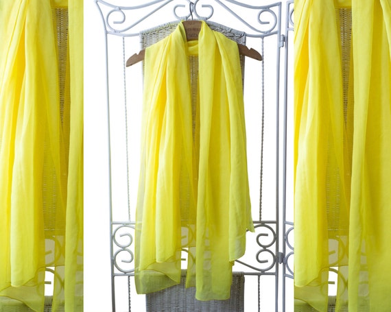 Yellow large ethereal shawl.25% OFF