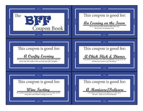 Printable Best Friend Coupon Template Printable Templates