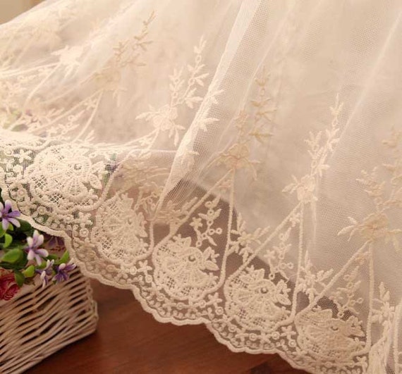 Ivory Lace Love Ruffle Bridal Bed Skirt Dust Ruffle By LovelyDecor   Il 570xN.569359365 2lfs 