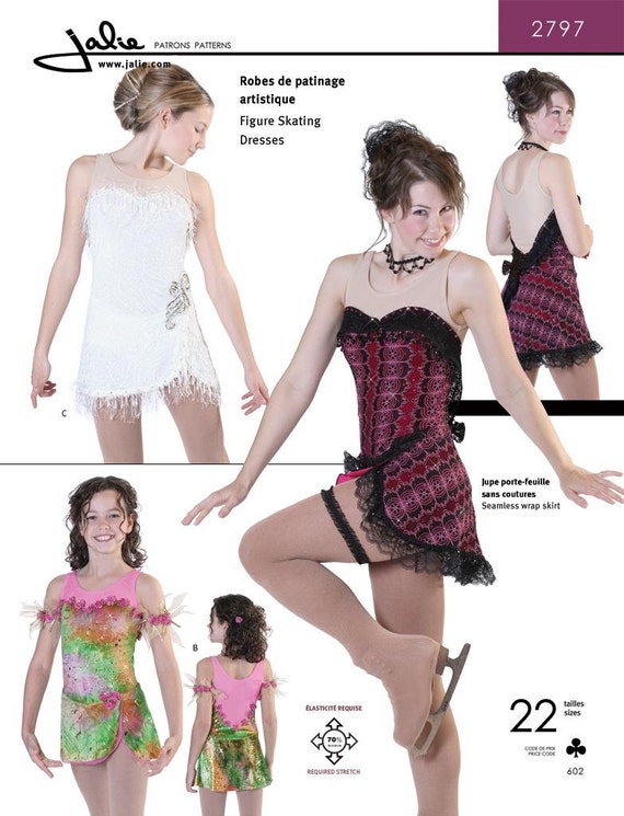 Jalie Scoop Neck Figure Skating Dress Sewing Pattern 2797 In