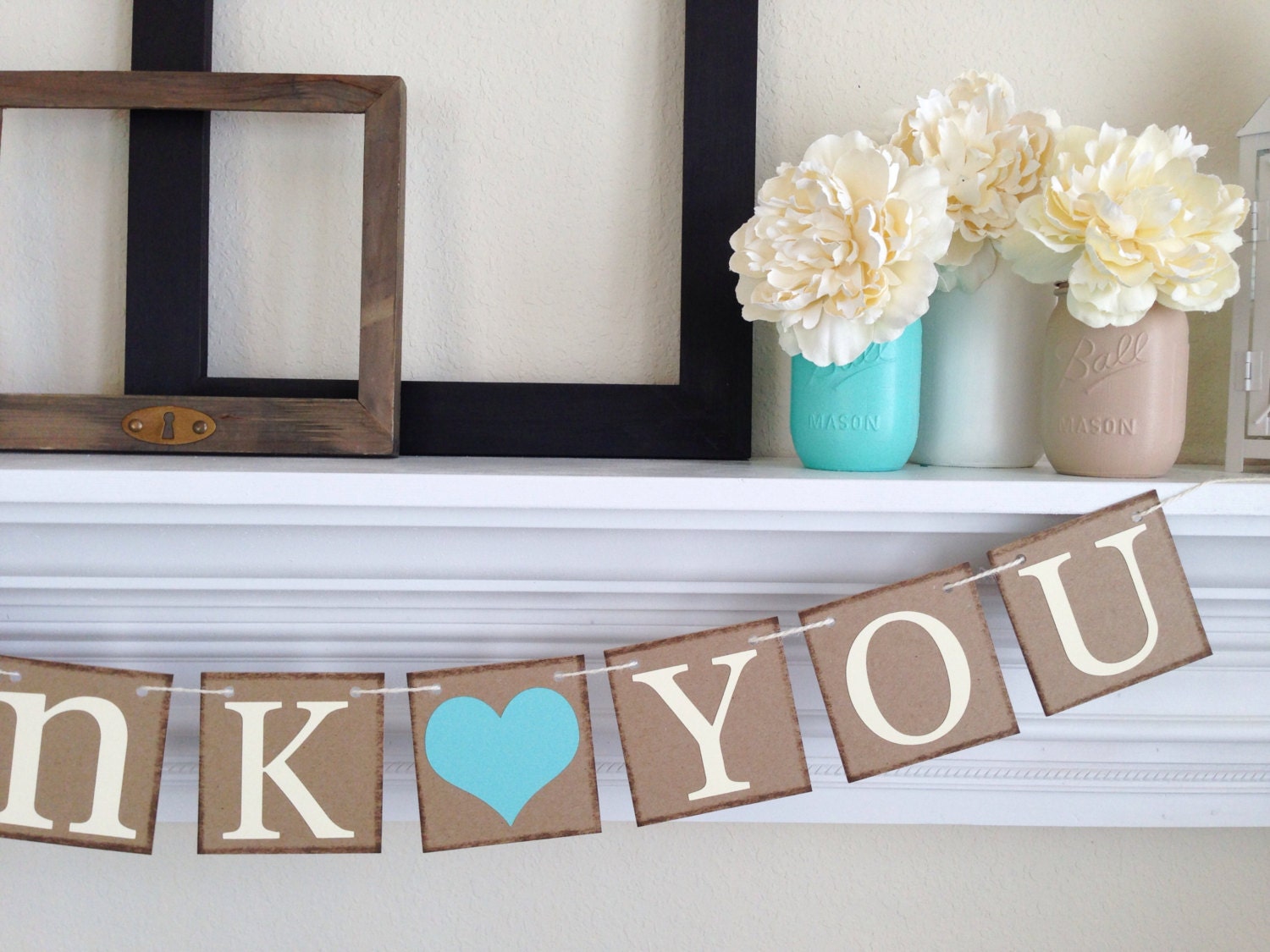 THANK YOU CARDS Rustic Thank You Banner Thank You Sign