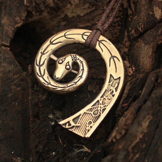 Bronze Drakkar Oseberg Bow Viking Dragon Ship Scandinavian