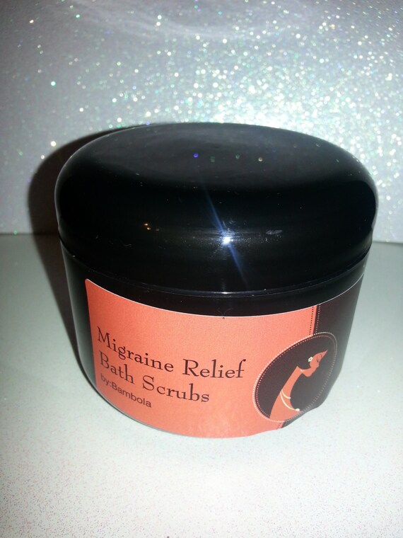 16 ounce Migraine Relief Bath Scrubs Free 4oz Bath Salt with