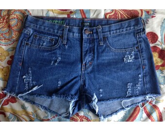 Vintage Bleached High Waisted Denim Shorts by HeadyHandMeDowns