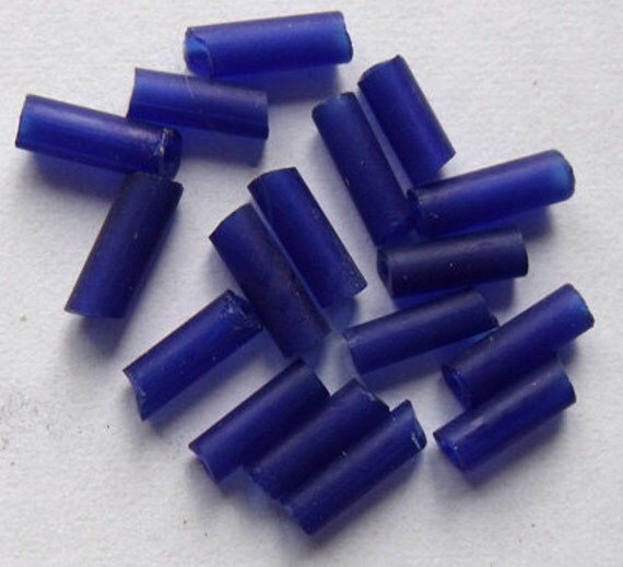 Glass wampum Purple 20grams Native American Crafts by WithamCrafts