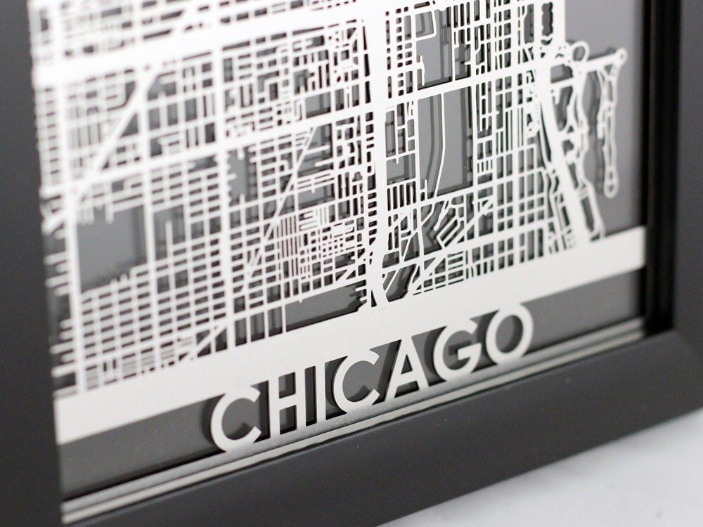 Laser Cut Wall Art chicago illinois stainless steel laser cut map 5x7 Laser Cut Wall Art chicago illinois stainless steel laser cut map 5x7