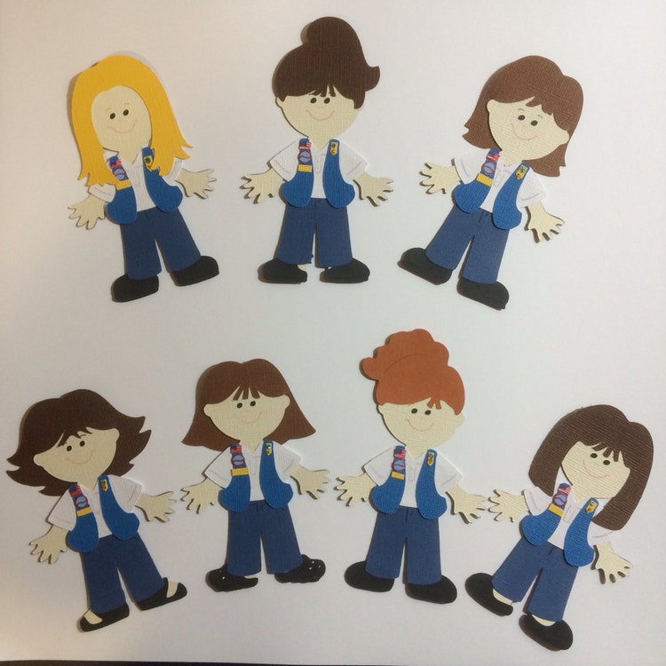 Girl Scouts Paper Dolls by CraftyInsomniac on Etsy