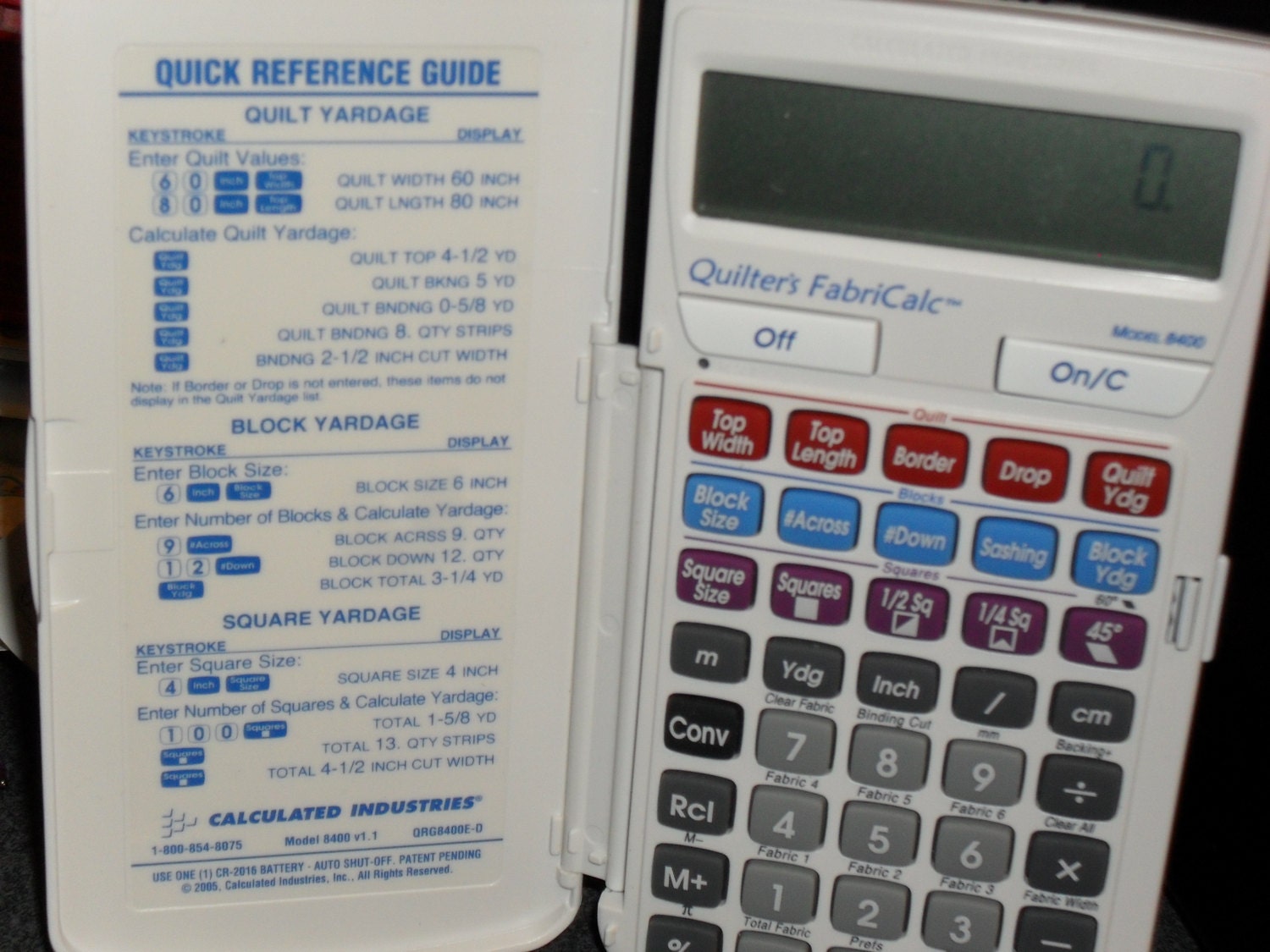 Quilters FabriCalc fabric calculator