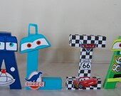 items similar to disney letters 8 cars theme on etsy