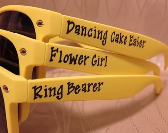 Set of Flower Girl/Ring Bearer sunglasses for the little ones in your bridal party