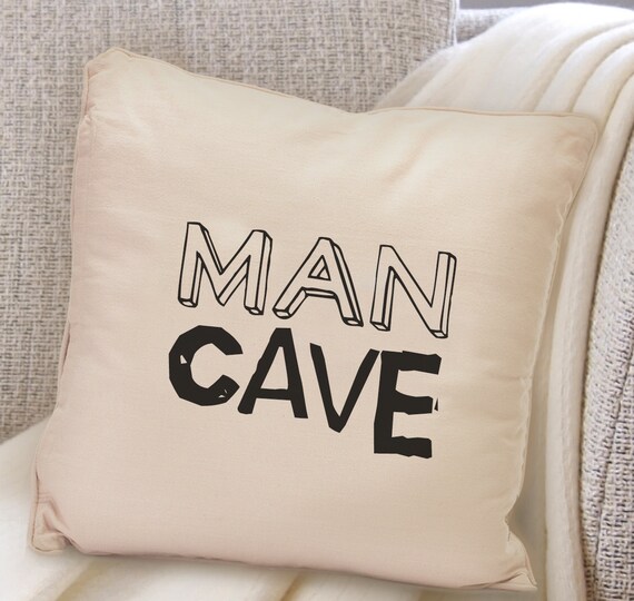 18 square MAN CAVE MANCAVE cushion cover