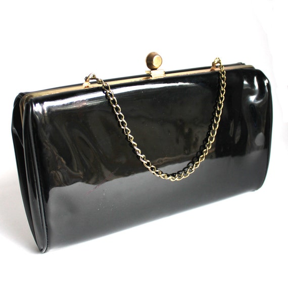 vintage black clutch