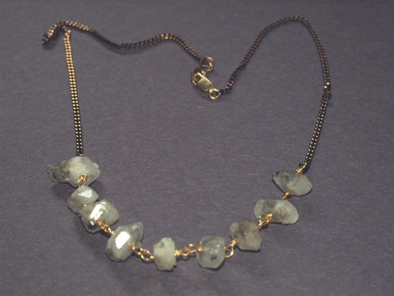 Items similar to quartz crystal rough necklace on Etsy