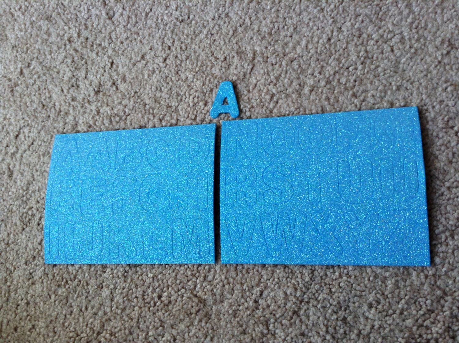 New for Scrapbooking Glitter Foam Alphabet Letter Stickers