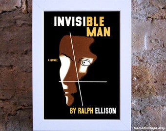 Invisible Man, Ralph Ellison, Framed Art, Art Print, Famous First Edition,