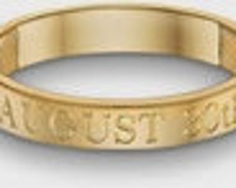 sanskrit engraved wedding rings