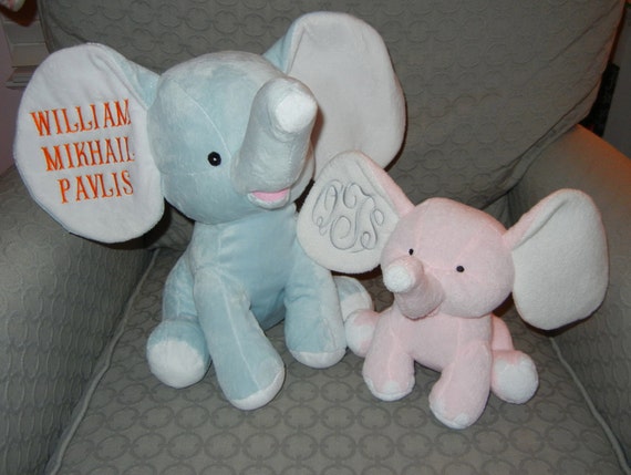 monogrammed stuffed animals